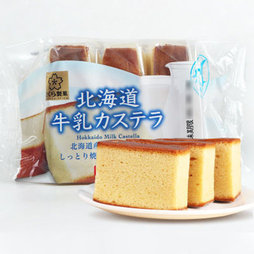 图片 日本樱花制果 北海道特浓牛乳蛋糕 3枚装 102g