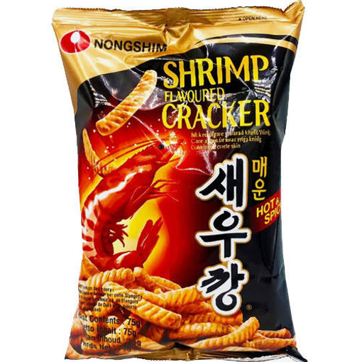 图片  韩国农心  鲜虾条 香辣味 75g 